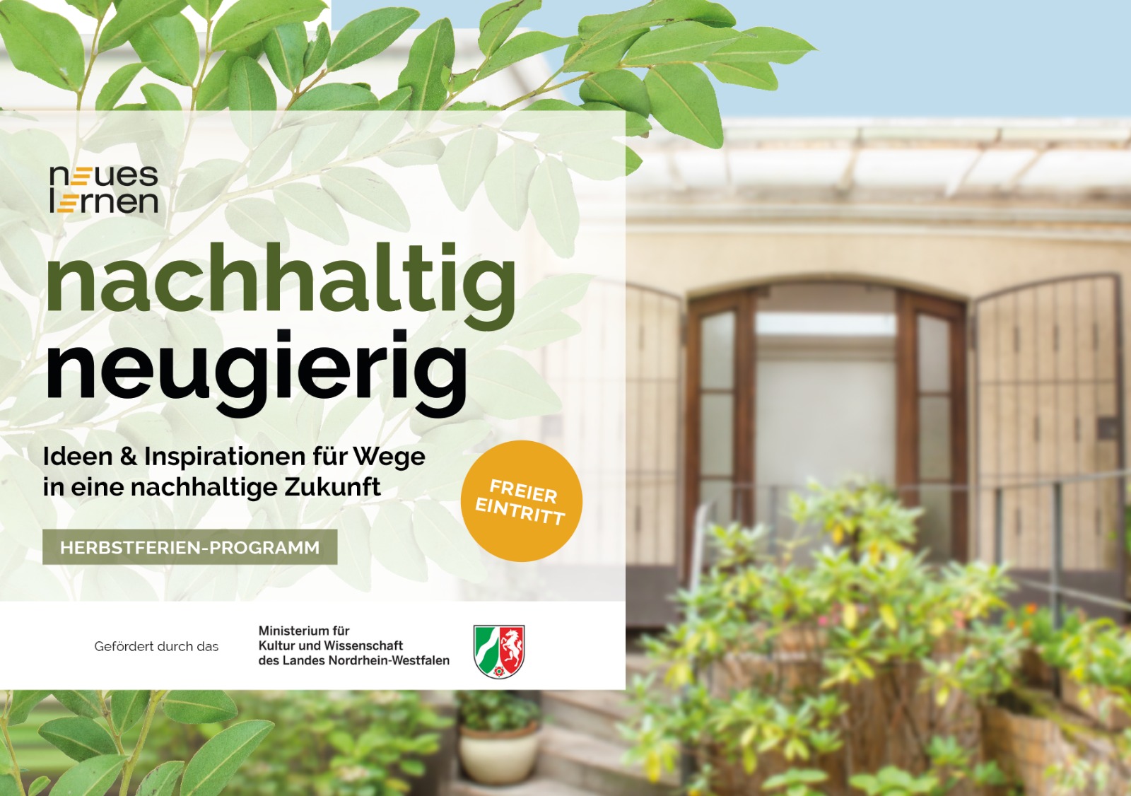 Flyer nachhaltig neugierig